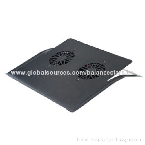Fashion Design C-pad Aluminum Laptop Cooler, Double Quiet Fans